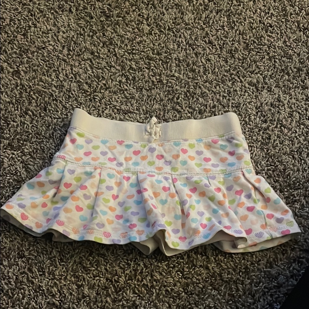 Jumping Beans Girls Multicolor Heart Skort